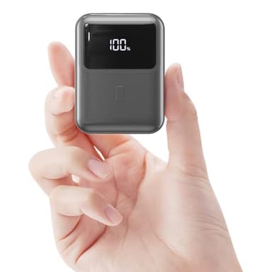 Hganus Batterie Externe 10000mAh 22.5W Mini Power Bank Charge Rapide Chargeur Portable USB C Input & Output PD3.0 QC4.0 Batterie Portable Compatible avec iPhone 15-12 Pro Max Mini Plus Samsung etc