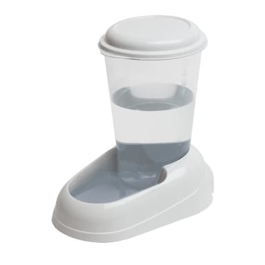 Ferplast Distributeur d'eau pour Chat et Chien Nadir, Abreuvoir 3 litres pour Petits et Moyens Chiens, Fond antidérapant, 29,2 x 20,2 x h 28,8 cm Blanc
