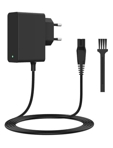 15V Chargeur Tondeuse/Rasoir Compatible avec Philips Norelco HQ8505 Serie 3000 5000 7000 9000, QP6520 QP6510 QP6620 MG5750 MG7790, Adaptateur Secteur avec Cordon