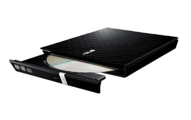 ASUS Lecteur Graveur CD / DVD externe SDRW-08D2S-U LITE Noir – Graveur DVD x8 ultra-compact, M-Disc supporté, compatibilité Windows et Mac OS