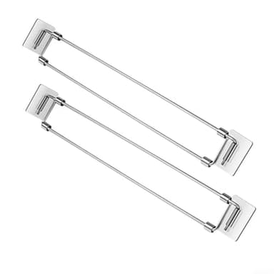 Lot de 2 barres télescopiques de sécurité pour caravane de voyage, barres de tension réglables en acier inoxydable, barres de placard extensibles de 31,8 à 57,9 cm pour réfrigérateur et stabilisateurs