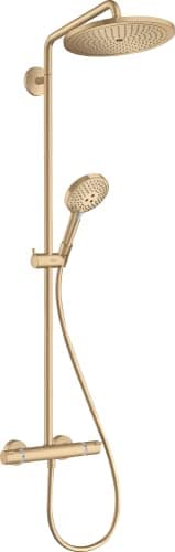 hansgrohe Croma Select S Colonne de douche 280 1 jet EcoSmart 9l/min avec mitigeur thermostatique, bronze brossé, 26891140