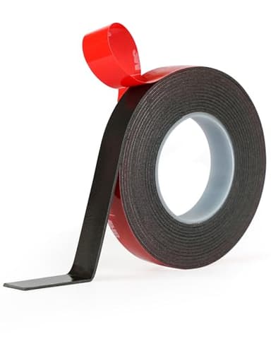 Acual Ruban Adhésif Double Face Extra Fort Fin 1.1 mm Puissant Imperméable et Résistant aux Hautes Températures ni Clou ni Vis pour Exterieur Accessoire Voiture Décoration Bandes LED DIY