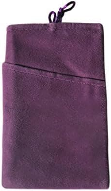 NOVAGO Pochette Multifonction en Velours de qualité pour Les Bijoux ou Les Smartphones 6.7''- Violet