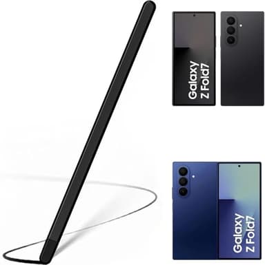 NINKI S Pen Replacement, Samsung Fold7/Fold6/Fold5/Fold4/Fold3/Fold2 Pen Stylus Pens, ZFold 7 Slim Pens, Stylet pour z Fold 7 Fold Edition, Stylo de Saisie Universel pour Samsung Galaxy Z Fold7,Noir