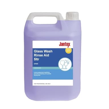 Jantex Cf979 Jantex Verre Lavage liquide de rinçage, 1 l x 5 l