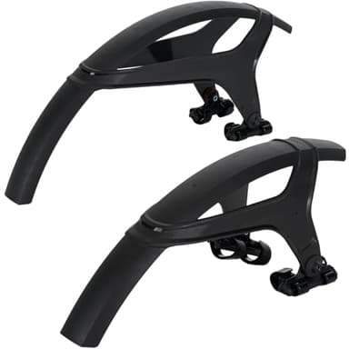 ZEFAL Pack Deflector M65 - Pack de Garde Boue VTT Avant et Arrière - Garde-Boue VTT 26" à 29" - 590 g - Fabriqués en France, Noir