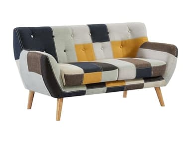 Vente-unique - Canapé 2 Places en Tissu Patchwork SERTI II