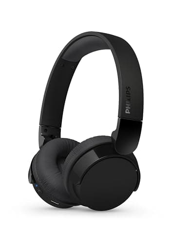 Philips TAH3209BK Casque sans Fil Supra-aural Bluetooth léger, Isolation phonique Passive, 25 Heures d’autonomie, Son Naturel, appels clairs, Basses dynamiques, Recharge en 2 Heures Via USB-C - Noir