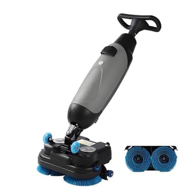 LMYYDES Autolaveuse de Sol Automatique Mini, sans Fil et alimentée par Batterie, Largeur de Nettoyage de 43 cm (17 Pouces), autonomie de 90 Minutes, Dimensions : 120 x 50 x 36 cm Grey