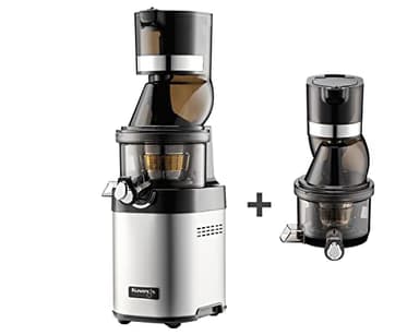 Kuvings - Extracteur de jus professionnel CS600 + tête supplémentaire - 40L de jus par heure - Utilisation non-stop sans surchauffe - Idéal pour bar, café, hotel, restaurant
