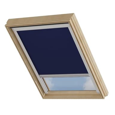 Cocoon Store Occultant sans Percage MK04 Rideau Thermique - Store pour Fenetre de Toit - Isolant Thermique - Bleu Foncé