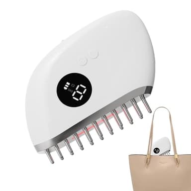 Peigne À Lumière Rouge Pour La Pousse Des Cheveux – Massueur De Cuir Chevelu USB Rechargeable | Brosse Vibrante 9 Vitesses, Peigne Anti-Chute À Lumière Rouge Pour Croissance & Circulation Du Chevelu