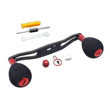 VRTYVEYBB Poignée de roue en fibre de carbone légère et amovible avec roulement, moulinets de pêche 130 mm