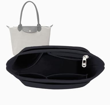 Lckaey Y012-darkgrey-L Organiseur de sac à main pour sac Le pliage, taille L, gris foncé