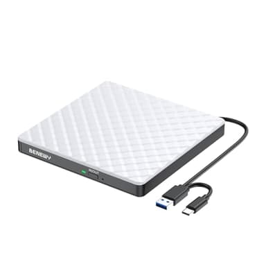 BENEWY Lecteur DVD CD Externe,USB 3.0 Graveur DVD CD Externe Lecteur CD/DVD/ROM Optique Externe pour PC Laptop, Macbook, Mac OS,Windows11/10/8.1/7/XP/Vista