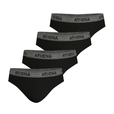 Athena Homme Basic Coton Ld30 Slip, Noir (Black), L EU