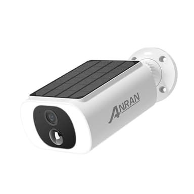 ANRAN 2K Caméra Surveillance WiFi, Panneau Solaire Intégré, Caméra IP Batterie, Puissance illimitée, Spotlight & Vision Nocturne Couleur, Audio Bidirectionnel, Detection Humaine, Sirène d'alarme, C3