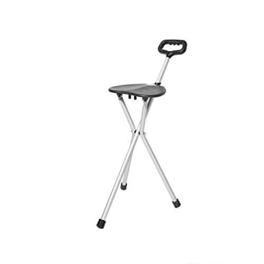 GGZONE Chaise de béquille Pliante Jambes de Marche Tabouret de Canne sièges Vieil Homme Tabouret Pliant siège en Alliage d'aluminium Ultra-léger Canne de Marche Beautiful Scenery