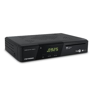 Metronic Décodeur TNT / FRANSAT Satellite Terminal HD PVR READY - TNT Gratuite Parabole Satellite Eutelsat - avec Carte FRANSAT - Fonction Enregistreur TV - 441667