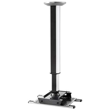 celexon Support Plafond pour vidéoprojecteur MulitCel 4070 Expert Noir | Inclinable, pivotant & réglable en Hauteur avec Rotation 360° et Distance au Plafond de 40cm-70cm, avec Guide-câble |Max. 25Kg
