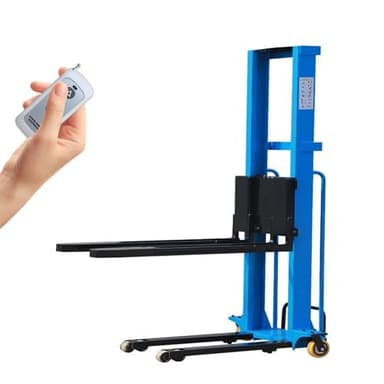 Chariot élévateur électrique, gerbeur de palettes, élévateur hydraulique portable, chariot élévateur électrique portable, charge de 500 kg/1100 lb(Move,1.6m/5.24ft)