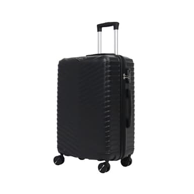 STRAVIA – Vic – Valise Cabine 55 cm – Bagage à Main Avion – ABS légère et résistante – Serrure à Code sécurisée – 4 Roues Double Ultra fluides – Black – 55 x 36 x 24 cm
