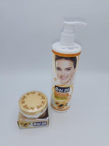 Duo 20 Crème de Visage et Lait Corporel Ultra Éclaircissant