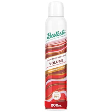 Batiste Shampooing Sec et Soin, Volume, Rafraichit les Cheveux et Apporte du Volume, Enrichi en Collagène Densifiant, Absorbe Excès de Sebum, Sans Résidus, Sans Rinçage, 200ml
