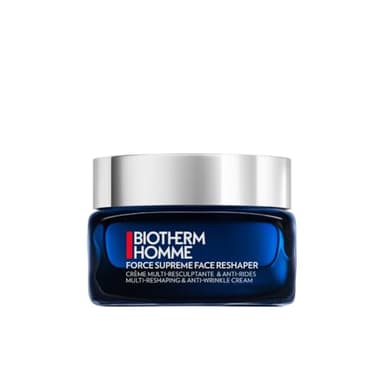 Biotherm Homme, Force Supreme Face Reshaper, Crème Visage Anti-Âge pour Homme, Sculptante & Anti-Rides, Enrichie en Biotech Plankton, Pour Tous Types de Peau, 50 ml