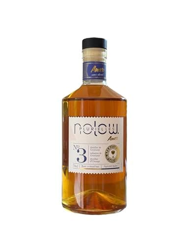NOLOW N°3 Distillat Amer sans alcool- A base de gentiane et d'orange- Bouteille de 70 cl- Peu sucré- Parfait pour les cocktails Negroni ou Spritz- Made in France