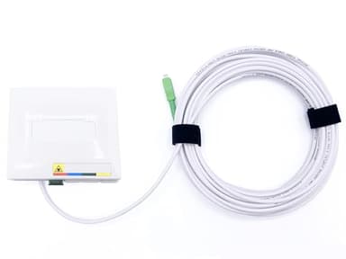 Elfcam® - 15 Mètres Cable Fibre Optique Renforcé SC/APC à SC/APC Simplex Monomode (Diamètre: 3,0mm), Equipé d'une PTO, Rallonge Utilisée pour Déplacer le Boîtier Fibre