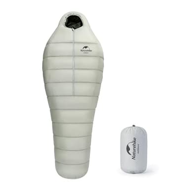 Naturehike Sac de couchage d'extérieur chaud et ultra léger en duvet d'oie pour camping, auberge, pique-nique et randonnée (M/380 g)