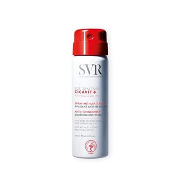 SVR - Cicavit+ SOS Grattage - Spray apaisant anti-démangeaisons - Pour peaux sensibles sujettes aux irritations, piqûres, eczéma - Niacinamide, Centella Asiatica, Panthénol - 40 ml