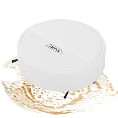 Robot Vacuum and MOP Combo-6,29 x 6,29 x 2,12 po Robot auto-éclaircissant, nettoyeur intelligent, aspirateur automatique de chiffons | Évitement des obstacles pour tapis Almabas d