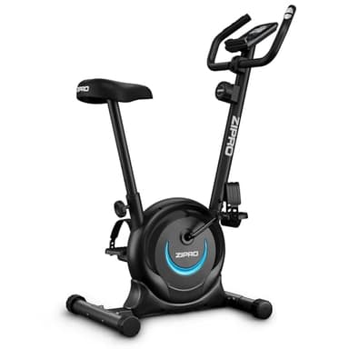 ZIPRO One S Vélo d'appartement - Résistance magnétique, Fonctionnement silencieux, Confort réglable, Écran LCD, Mesure du pouls, Calories, Design compact, Support smartphone, Max 110 kg