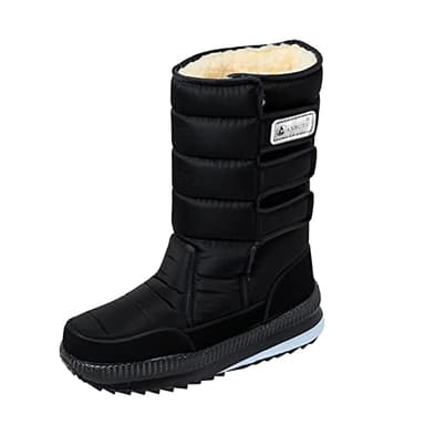 Apres Ski Homme Grand Froid, Chaussures Montantes Homme,Bottes De Couple pour Hommes Hiver Chaud Et Froid -éClaboussures Boucle De Crochet d'eau Bottes De Neige éPaissies en Peluche