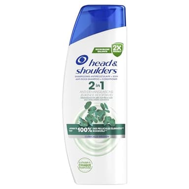 Head & Shoulders Anti-démangeaisons 2 en 1 Shampoing Antipelliculaire 300ml. Jusqu'à 100% des Pellicules Éliminées, Cliniquement Prouvé. Tous Types de Cheveux. Usage Quotidien. Rafraîchissant