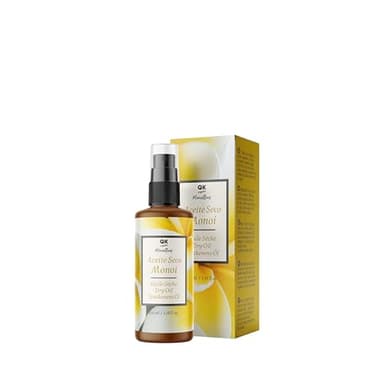 QKnatur - Huile sèche de Monoï. Hydratation et nutrition de la peau et des cheveux. Avec absorption rapide - 100 ml. Huile de Massage, Visage, Corps, Cheveux.