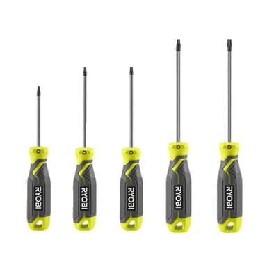 RYOBI - Jeu de 5 Tournevis Torx - RHSDST5 - T10 à T30, Spécial Électroménager Auto