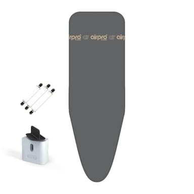 AirPro By Widex Housse de Planche à Repasser 6 Couches pour Fer a Vapeur - Taille XXL Universel Max 137x48 cm - Plus d'eau sous la Table - Repasse jusqu'à 50% Plus Vite - Made in Europa
