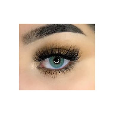 MYSALENS® Lentilles De Contact De Couleur Topaz Blue Hidrocor Couleur Naturelle très haute opacité Kit De Rangement Boitier - Pince et applicateur Offert 12 Mois sans correction