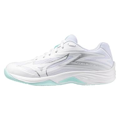 Mizuno Corporation UK Limited Thunder Blade Z, Chaussures de Volley-Ball Femme, Couleur Blanc Bleu, 37 EU