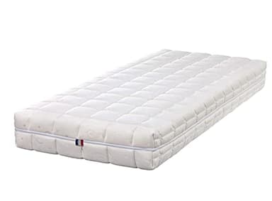 Lot de 2 Matelas Face été Face de Contact Latex 80 Kg/m3 Face Hiver Mémoire de Forme 60 Kg/m3 70x190 x 21 cm Ferme - Spécial Sommier Electrique - Déhoussable Housse Lavable - 7 Zones de Confort