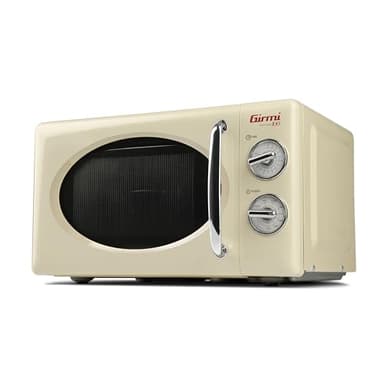 Girmi Fm21 Four Micro onde Combiné Ancienne Désign, 20 Lt, 700+800W, Crème