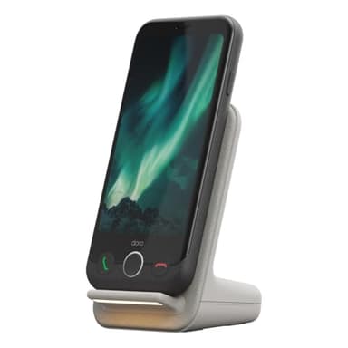 Doro - Pack Smartphone Aurora A10 - Socle de Charge Inclus - Facile à Utiliser - Touche d'Assistance - Localisation GPS - Compatible Appareils Auditifs - Socle de Recharge à Induction - Graphite