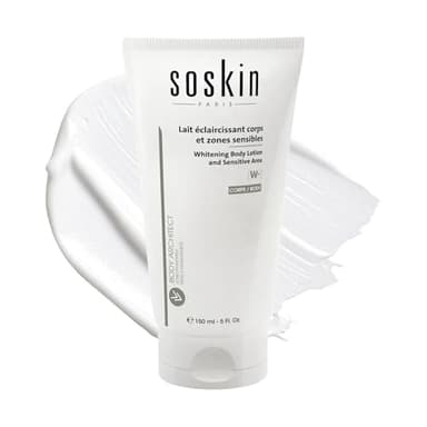 Soskin - Lait Éclaircissant Corps & Zones Sensibles - Soin Unifiant Anti-Tâches - Peaux Sensibles - 150 ml