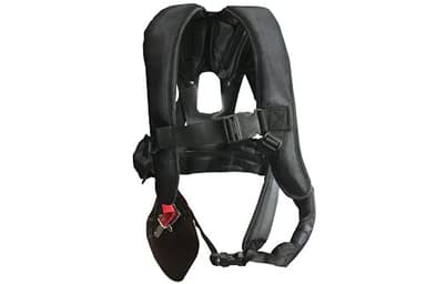 AVALON-TOOLS GB508-H Harnais professionnel rembourré pour débroussailleuse, Noir/Rouge