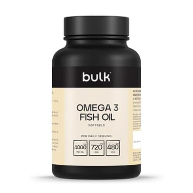 Bulk Gélules d'huile de poisson oméga 3, 1000 mg, paquet de 90, l'emballage peut varier