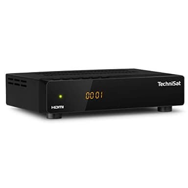 TechniSat HD-S 261 - Récepteur Satellite HD Compact (Sat DVB-S/S2, HDTV, HDMI, USB, liste préinstallée, minuterie, Commande Locale, télécommande) Noir